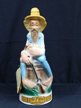 Kentucky Hillbilly Old Cabin Still Porcelain Decanter 1969 Stitzel Weller Empty